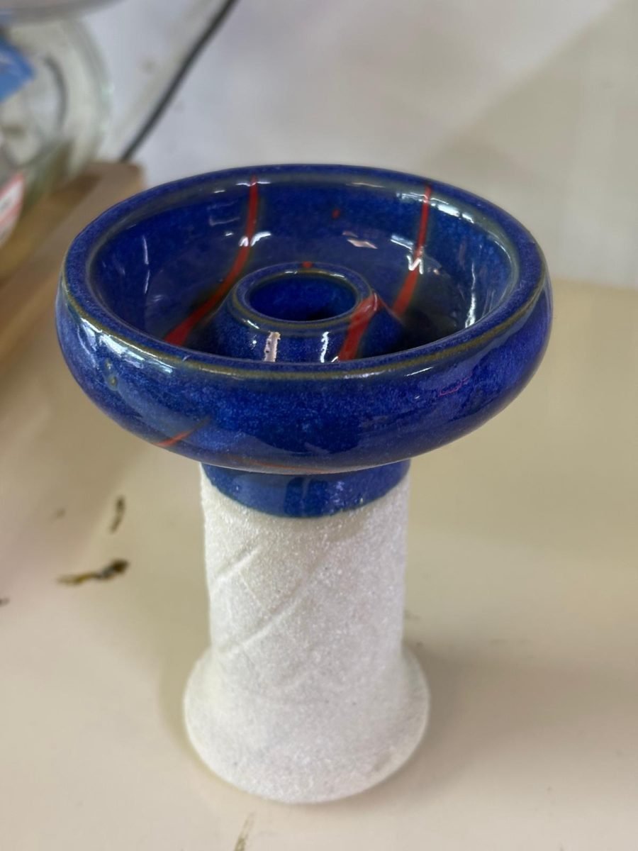 Başlık(Lüle) - Porselen Nargile Lülesi - Lacivert Phunnel - Hookah Nargile Market