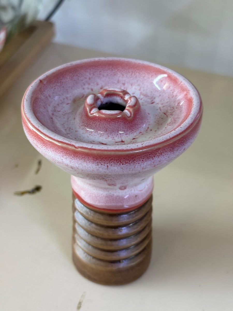 Başlık(Lüle) - Porselen Nargile Lülesi - Pembe Phunnel - Hookah Nargile Market