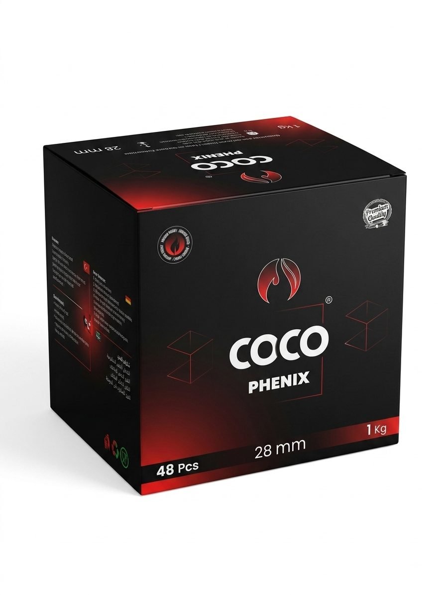 Kömür - Coco Phenix Nargile Kömürü 1KG - Hookah Nargile Market