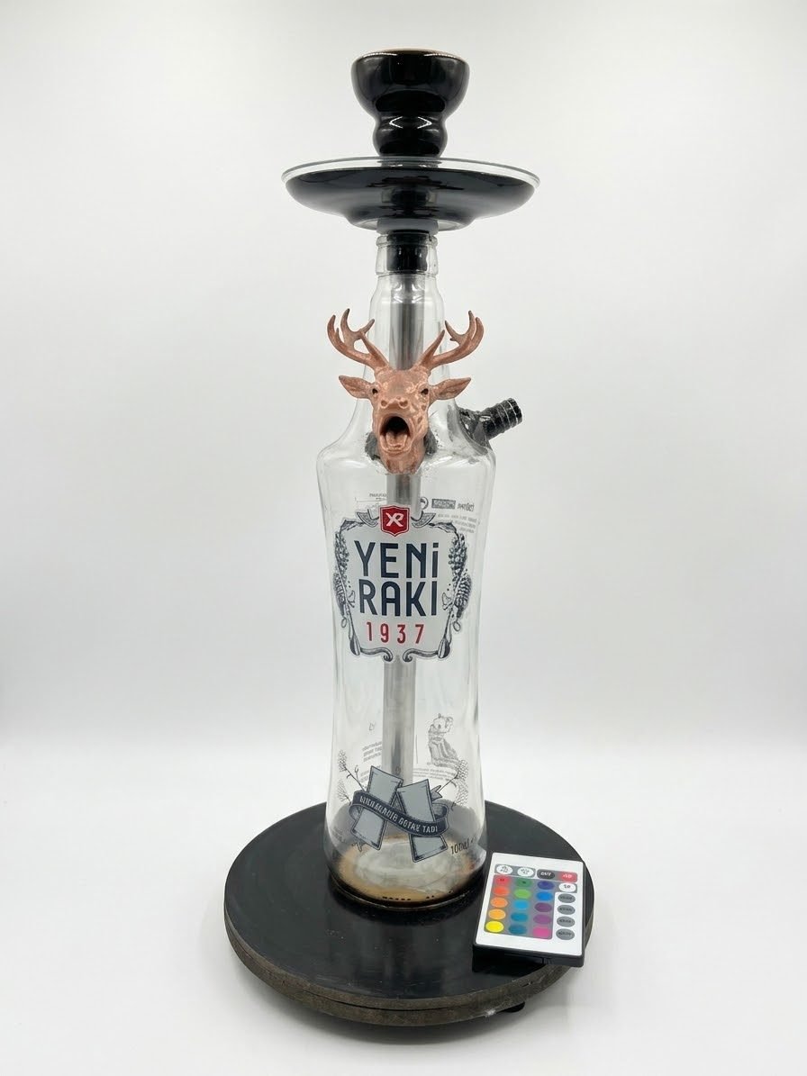 Nargile Takımları - Yeni Rakı şişesi gövdeli Nargile Takımı
