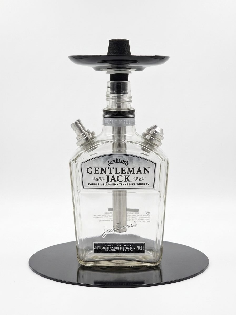 Nargile - Gentleman Jack Şişeli Nargile Takımı - Hookah Nargile Market